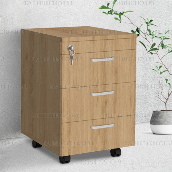 Hộc di động 3 ngăn nâu cánh gián giá rẻ 15