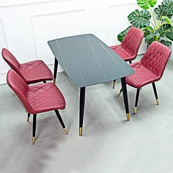 Bộ bàn ăn 4 ghế mặt đá cao cấp- Mã: T147-14-4x269A