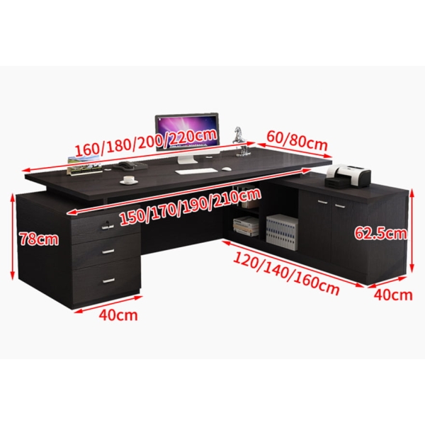 Bàn giám đốc bằng gỗ thiết kế sang trọng Keva
