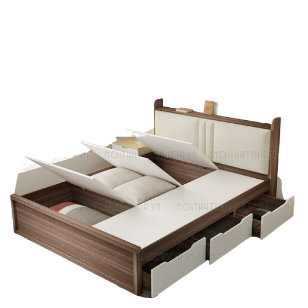 Giường ngủ đa năng bọc đệm 1m8