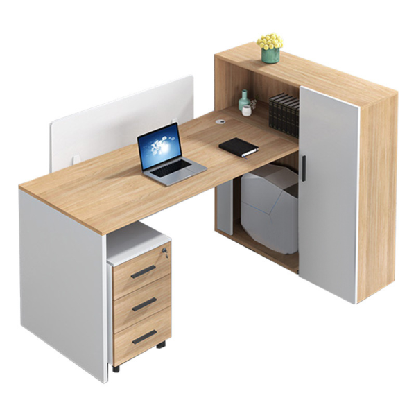 Module bàn làm việc 4 người melamine – CB 19
