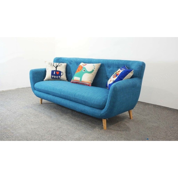 Sofa văng nỉ xanh nước biển SF-25