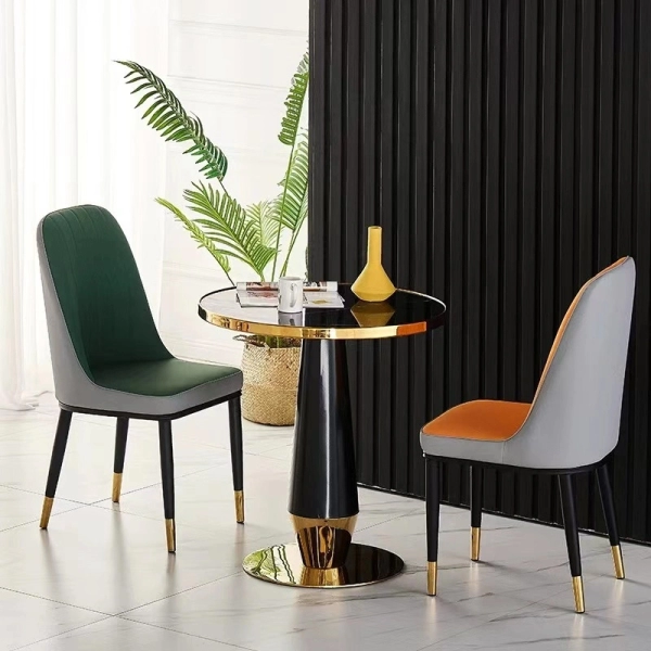 Bàn café mặt đá chân mạ vàng sang trọng- Mã: T175