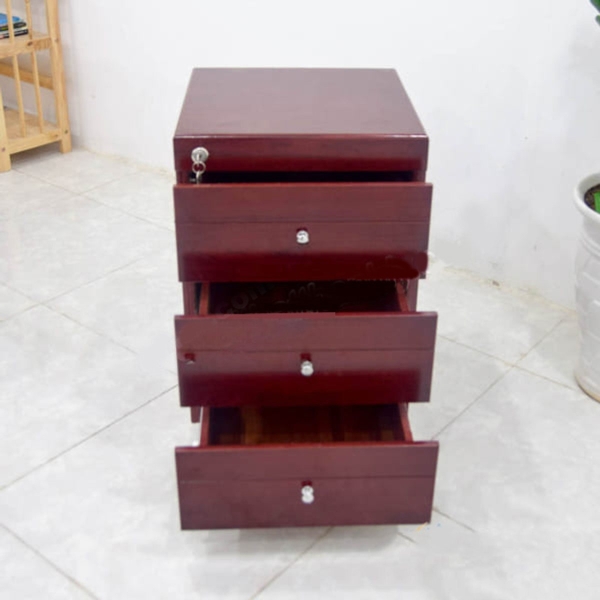 Hộc hồ sơ nhỏ 3 ngăn màu vân sồi