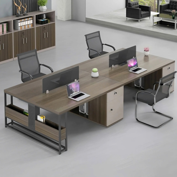Cụm Bàn Làm Việc 4 Người Sang Trọng Và Tiện Nghi – BC107