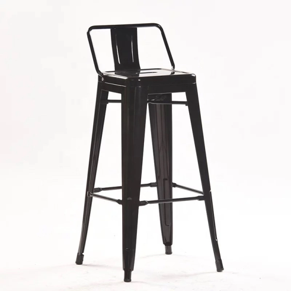 Ghế quầy bar tolix chân cao có lưng dựa – Mã: 304