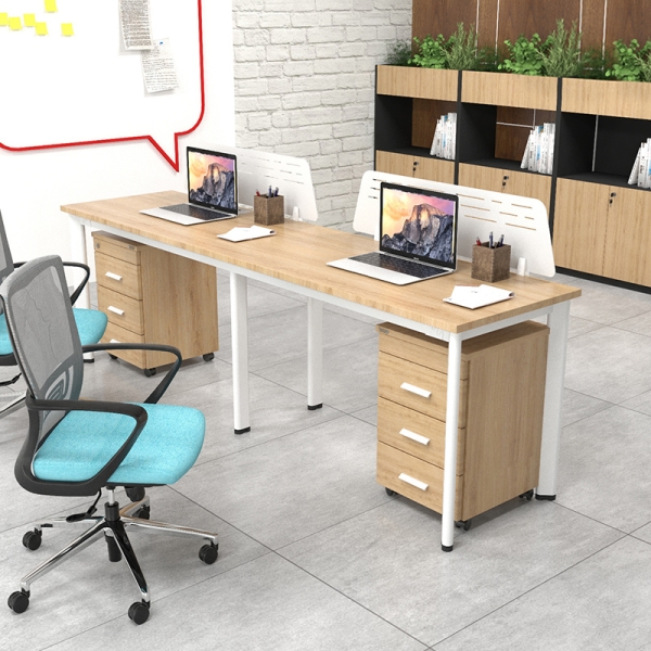Bàn làm việc chân Oval 1m2
