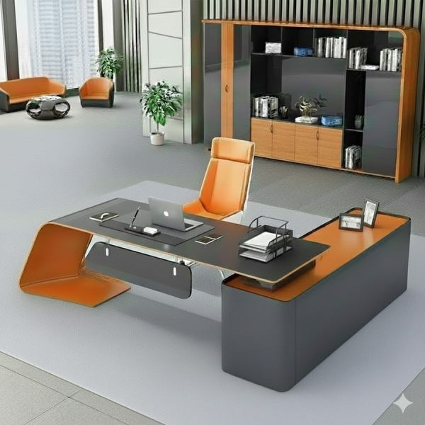 Bàn Giám Đốc Góc L Yếm Lửng – BGĐ16