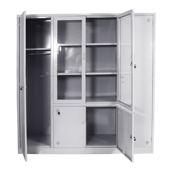 Tủ hồ sơ sắt 4 khoang 2 cánh kính 15
