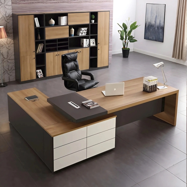 Bàn Giám Đốc Chữ L Cao Cấp Hiện Đại – BGD105