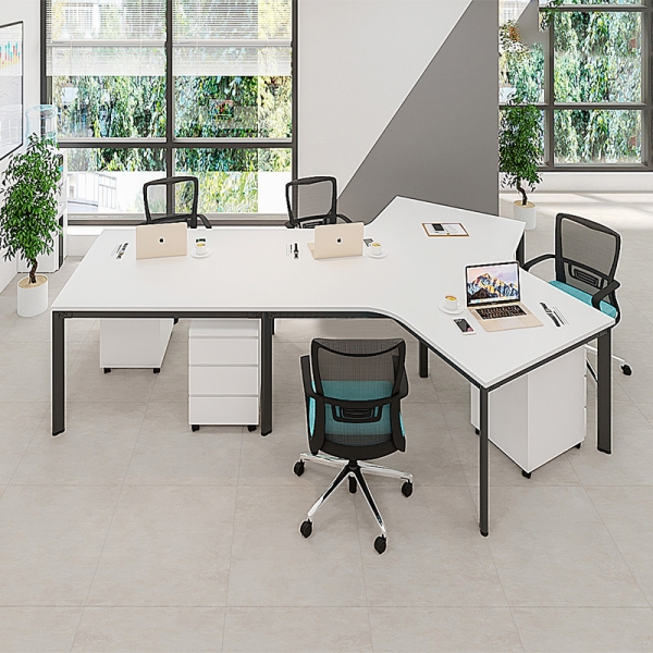 Cụm bàn làm việc (4+1) người chân Oval OVC02-3122