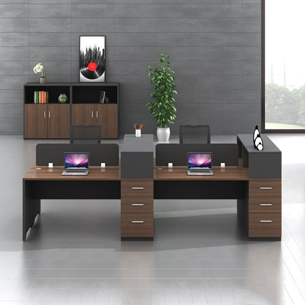 Cụm bàn làm việc gỗ 4 chỗ – CB 24