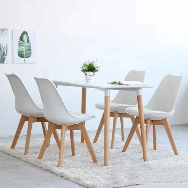 Bộ bàn ăn đẹp hiện đại cho căn hộ chung cư- Mã: T108-4×205