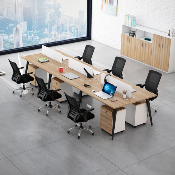Bàn làm việc 4 người chân côn CB-COSI4-209T