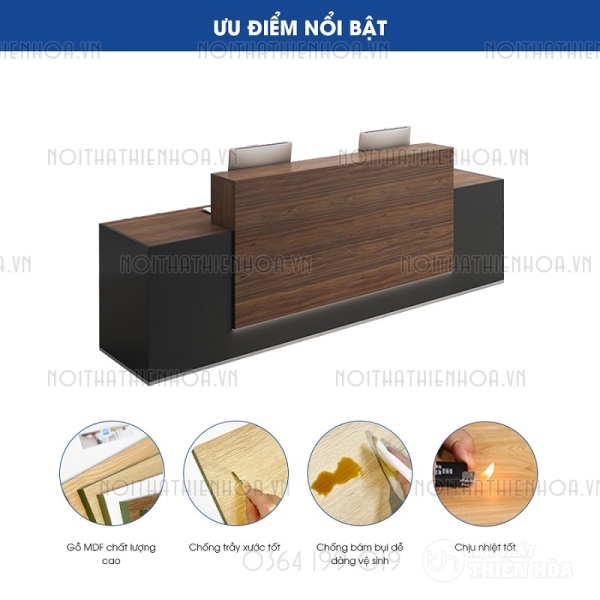 Quầy lễ tân QLT05-D