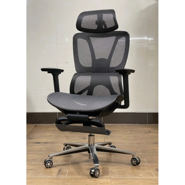 Ghế Công Thái Học Lưng Lưới Có Gác Chân Cao Cấp – GX83