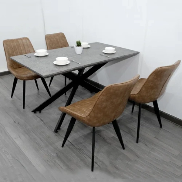 Bộ bàn ăn 4 ghế sang trọng hiện đại- Mã: T133-4×269