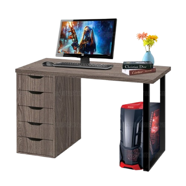 Bàn ikea hộc ngăn kéo chân sắt