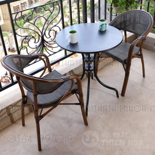 Ghế cafe nệm lưới khung nhôm ngoài trời- Mã: 280A