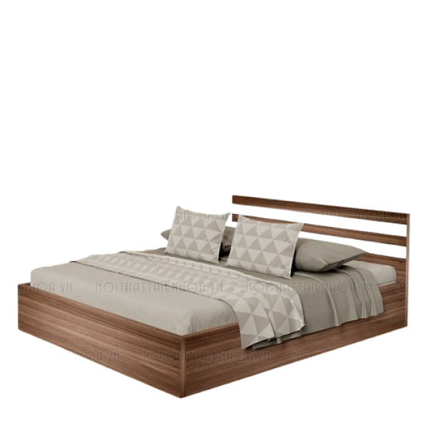 Giường gỗ công nghiệp 6089 cải trắng