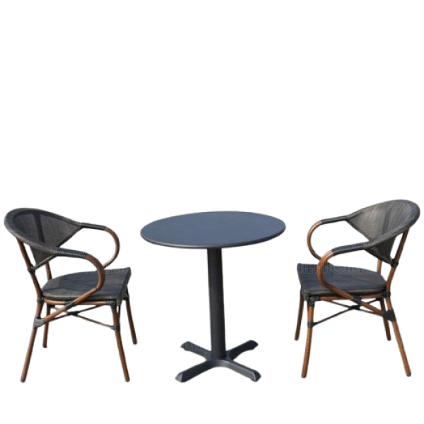 Bộ bàn cafe ngoài trời 2 ghế cao cấp- Mã: T194-2x281A