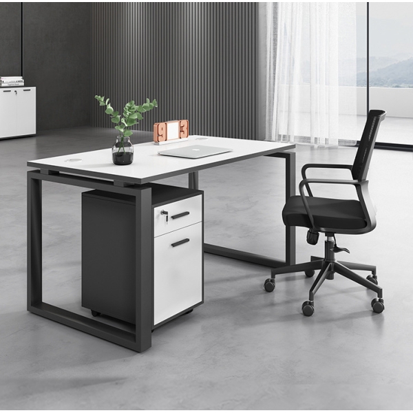 Cụm bàn làm việc chân sắt đẹp 4 chỗ – CB 10
