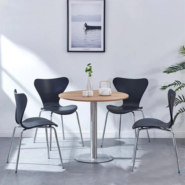 Bộ bàn tròn 4 ghế tiếp khách cho văn phòng – Mã: T114-4×293