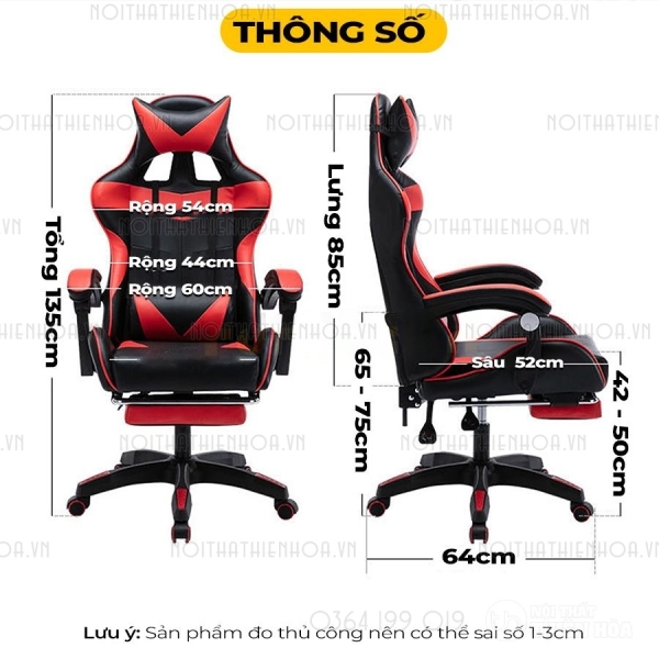 Ghế Gaming Giá Rẻ  Swift, Ngả lưng 165 độ, có gác chân
