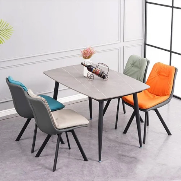Bộ bàn ăn mặt đá 4 ghế hiện đại- Mã: T162-14-4×2127