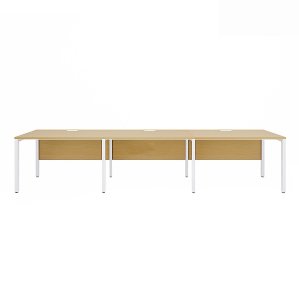 Cụm bàn làm việc 3 người chân sắt hộp Eos ECC04Y-3606