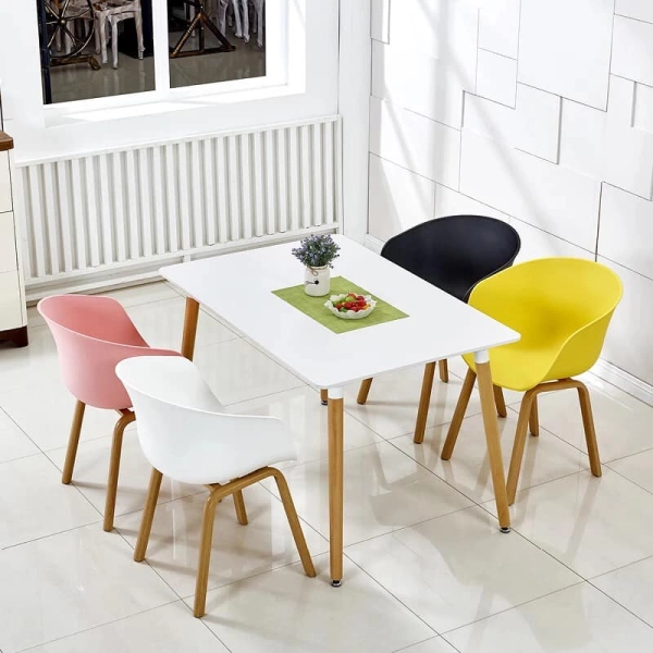 Ghế ăn hiện đại nhựa chân thép sơn tĩnh điện- Mã: 234N