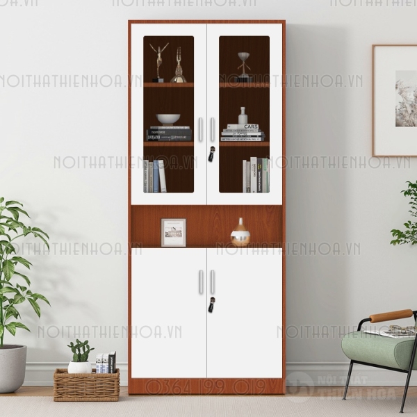 Tủ tài liệu, hồ sơ văn phòng, tủ sách trang trí vân đá