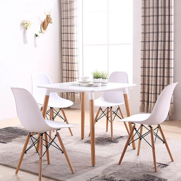 Bàn vuông tiếp khách 4 ghế sang trọng cho Showroom- Mã: T108S-4×207