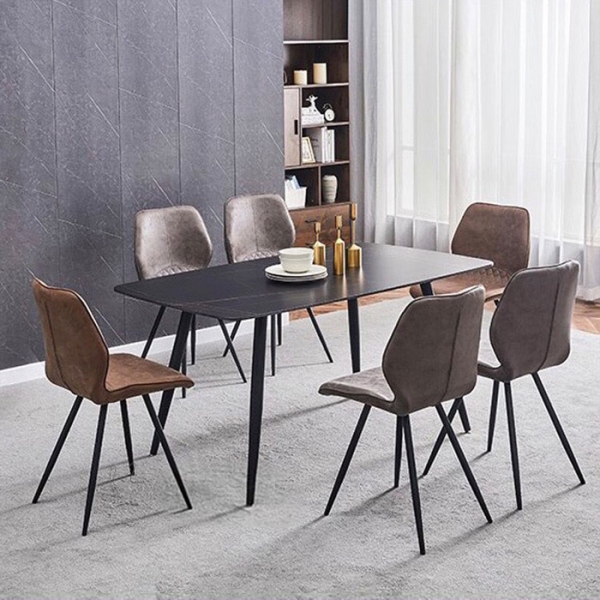 Bộ bàn ăn mặt đá hiện đại- Mã: T162-16-6×267