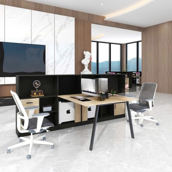 Cụm Bàn Làm Việc 2 Người Phá Cách Sang Trọng – BC126