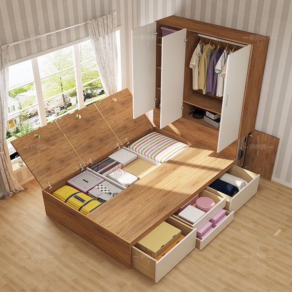 Giường đa năng kèm tủ quần áo GN-17