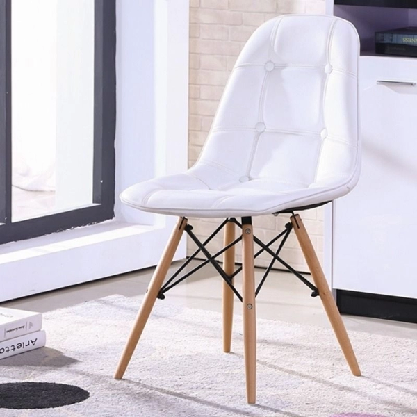 Ghế cafe tiếp khách lưng nệm có nút nhập khẩu đẹp- Mã: 252