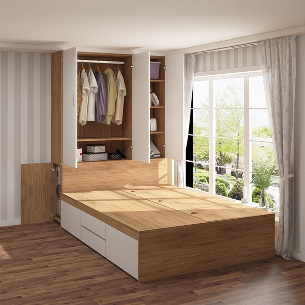 Giường đa năng kèm tủ quần áo GN-17