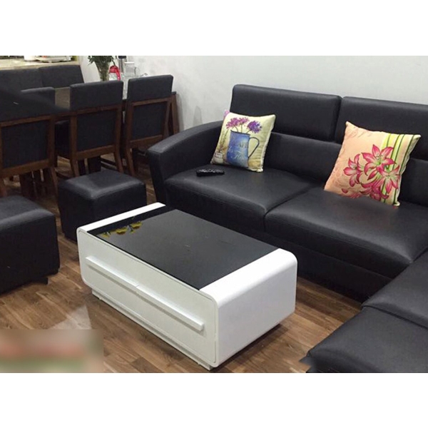 Bàn trà sofa kính 2 ngăn kéo 11