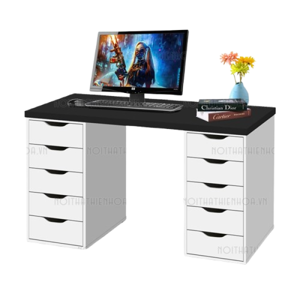 Bàn ikea 2 hộc tủ ngăn kéo