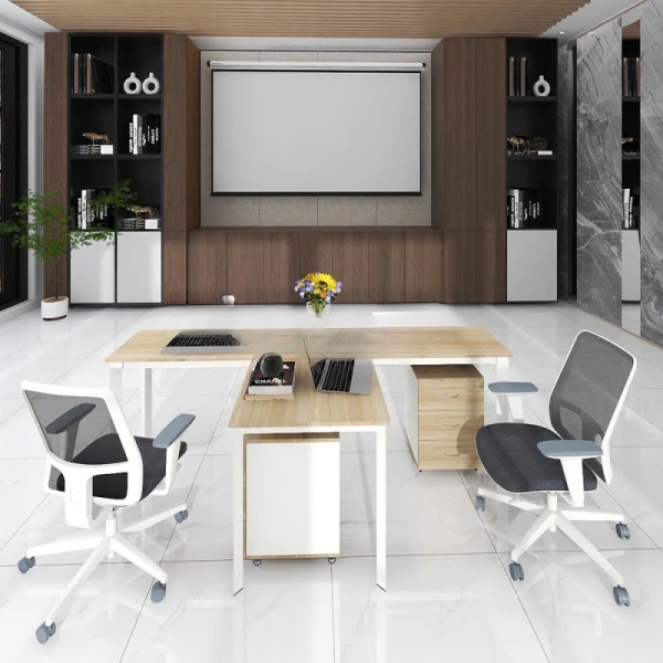 Cụm Bàn Làm Việc 2 Người Chữ T Thiết Kế Tiện Lợi – BC108