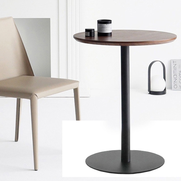 Bàn tròn cafe mặt gỗ sang trọng- Mã: T1508E