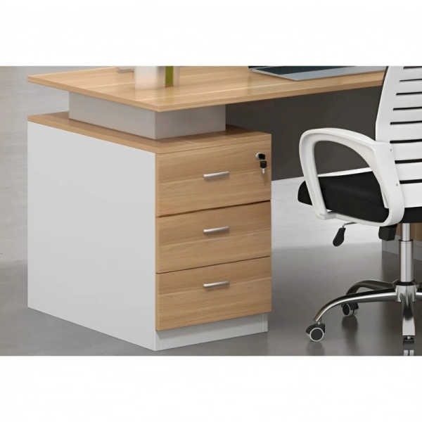 Cụm Bàn Làm Việc 2 Người Gỗ Công Nghiệp Kết Hợp Kệ – BC109