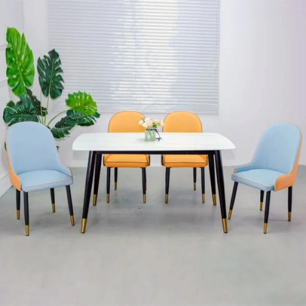 Bộ bàn ăn mặt đá 4 ghế nhập khẩu- Mã: T147-14-4×284