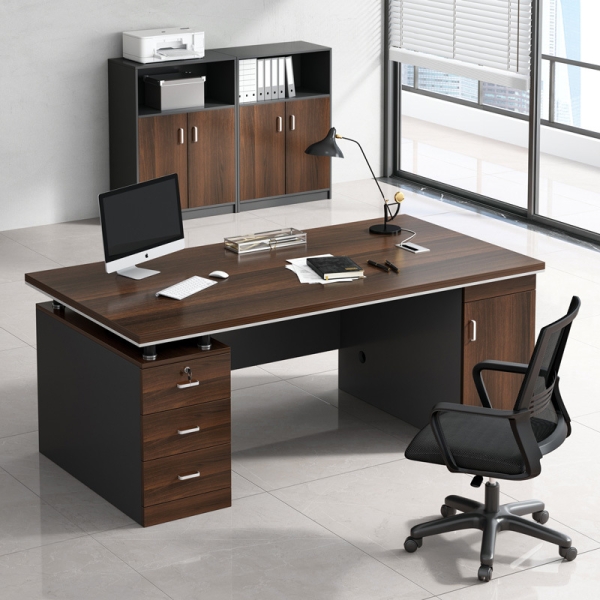 Bàn làm việc cho quản lý 2 hộc tủ Uri