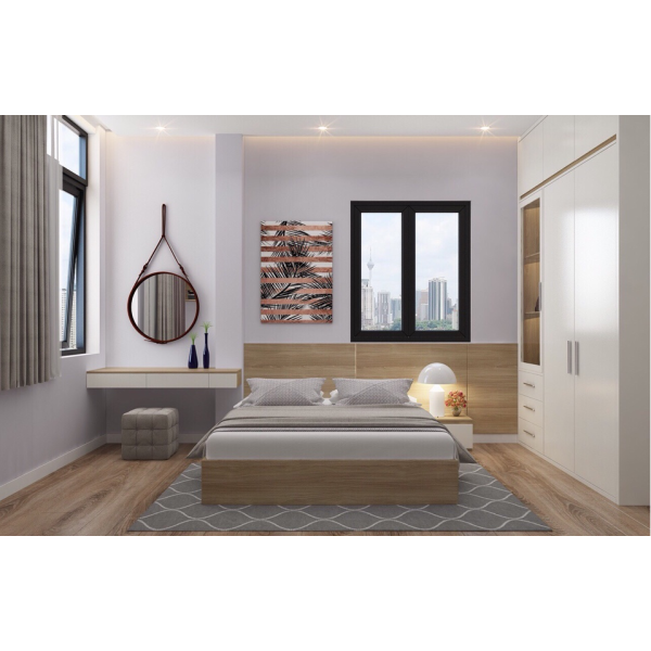 Bộ phòng ngủ bàn phấn treo – 04