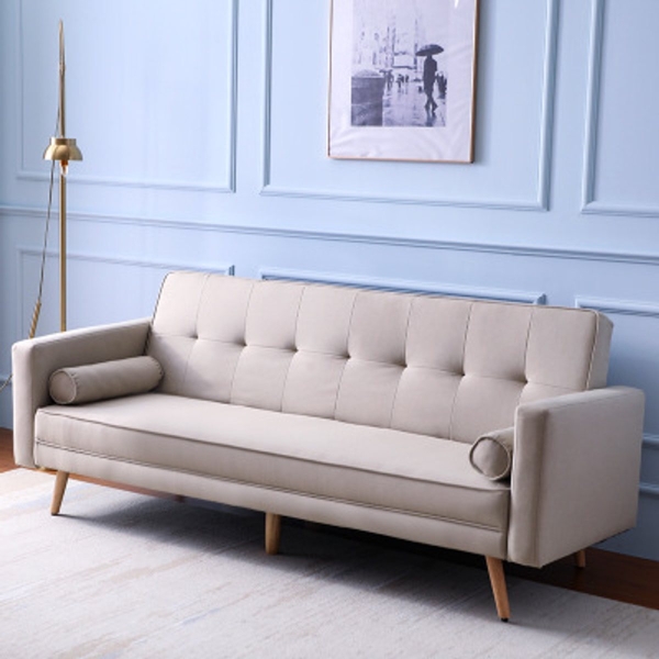 Sofa văng gỗ tự nhiên bọc nỉ giá rẻ  SF63