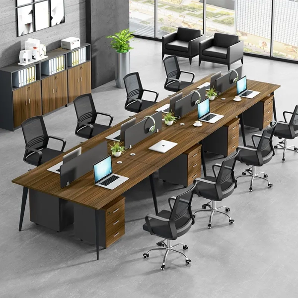 Bàn làm việc 4 người chân côn CB-COSI4-209T