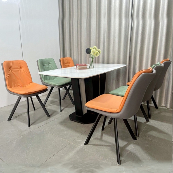 Bộ bàn ăn mặt đá 6 ghế cao cấp- Mã: T1132-6×2127
