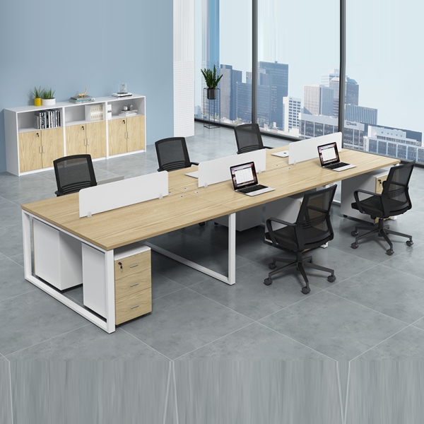 Cụm bàn 6 người làm việc nhóm màu 388
